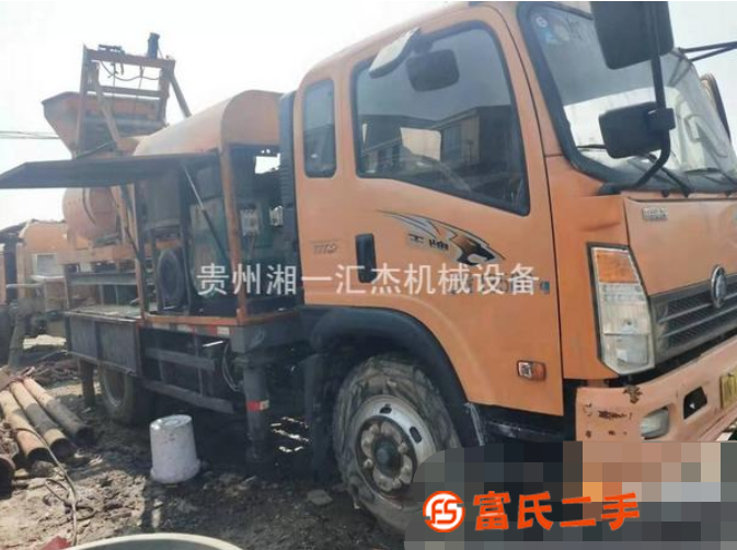 準新50攪拌車載泵二手攪拌拖泵一體機混凝土泵轉讓
