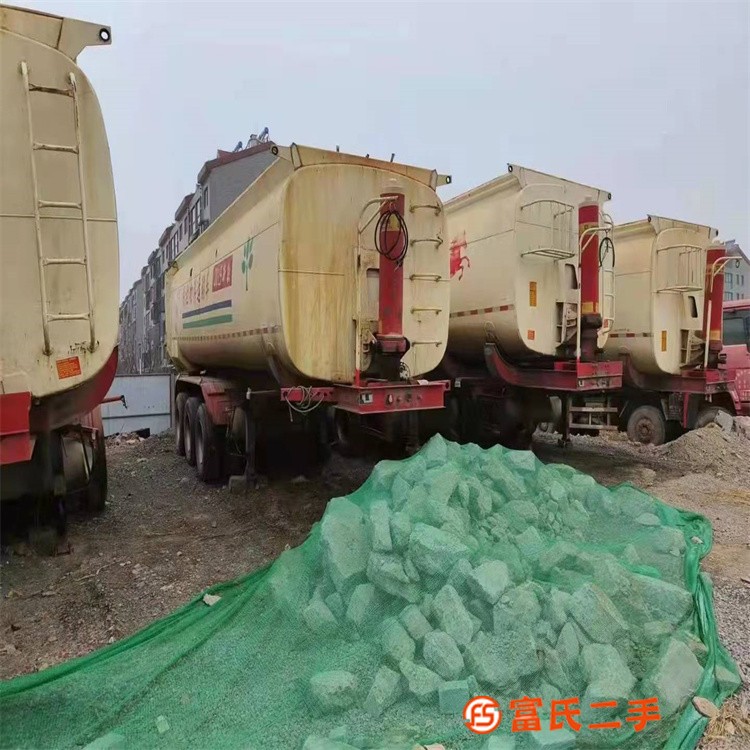 出售二手9.9米罐式自卸后翻半掛車 手續齊全