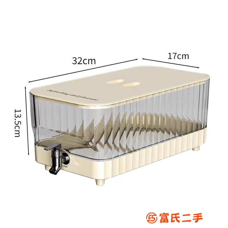 冰箱冷水壺帶水龍頭高顏值耐熱食品級5.3L大容量密封水果茶飲料桶 