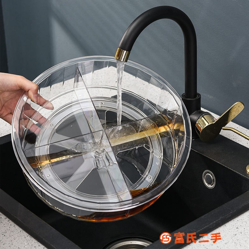 廚房旋轉(zhuǎn)置物架多功能家用神器臺面收納盒醬油瓶調(diào)料調(diào)味品收納架 