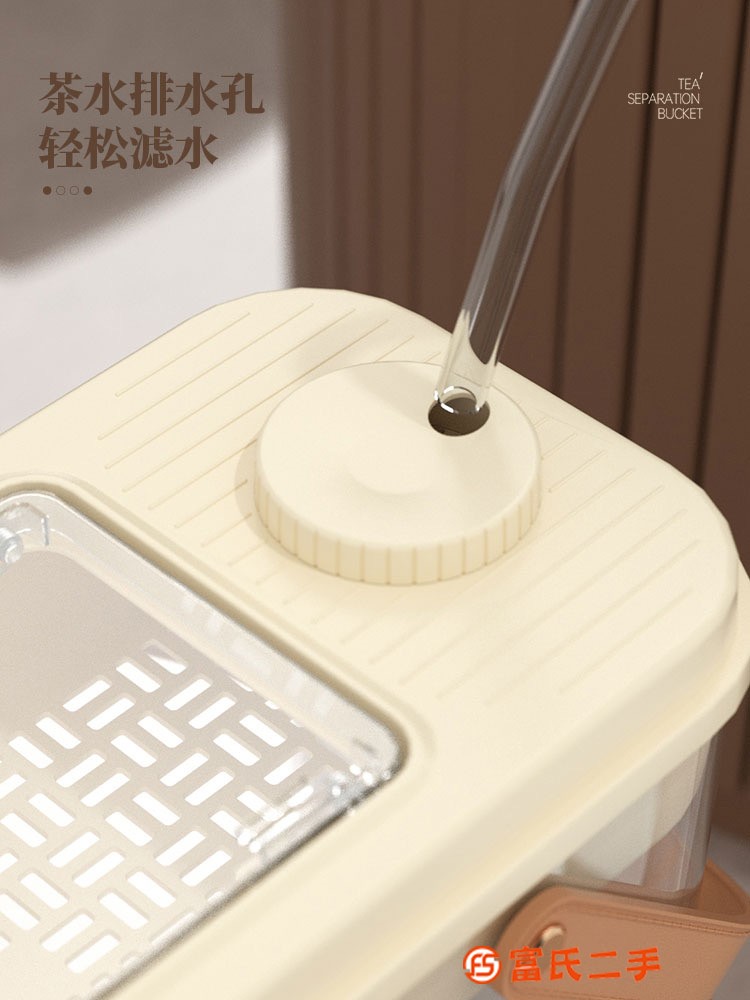 茶水桶家用茶渣過濾廢水桶茶道茶具配件排水管茶葉茶水分離垃圾桶